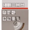Bosch Scheibenbürste Messing Gewellter Draht 75 Mm 0,2 Mm 10 Mm 4500 U/ Min 2608622009