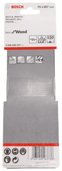 Bosch Schleifband-Set X440 Best For Wood And Paint 3-teilig 75 X 457 Mm 150 2608606037
