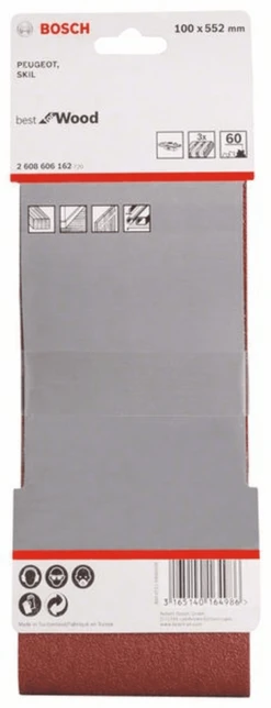 Bosch Schleifband-Set X440 Best For Wood And Paint 3-teilig 100 X 552 Mm 60 2608606162