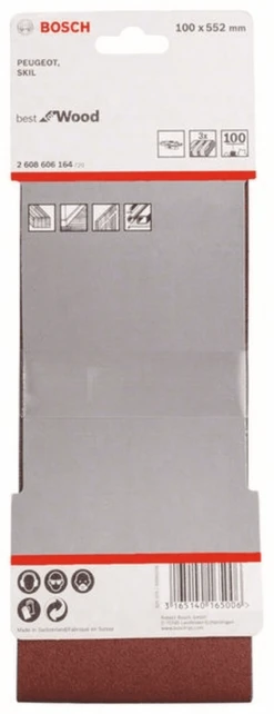 Bosch Schleifband-Set X440 Best For Wood And Paint 3-teilig 100 X 552 Mm 100 2608606164