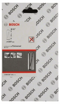 Bosch Diamanttrockenbohrkrone G 1/2" Standard For Universal 107 Mm 150 Mm 6 7 Mm 2608587341