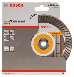 Bosch Diamanttrennscheibe Best For Universal Turbo 125 X 22,23 X 2,2 X 12 Mm 2608602672