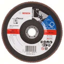 Bosch Fächerschleifscheibe X571 Best For Metal Gewinkelt 180 Mm 60 Glasgewebe 2608606738
