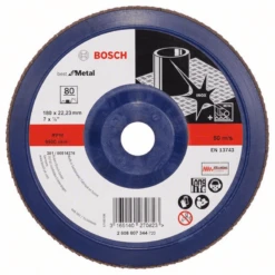 Bosch Fächerschleifscheibe X571 Best For Metal Gerade 180 Mm 80 Kunststoff 2608607344