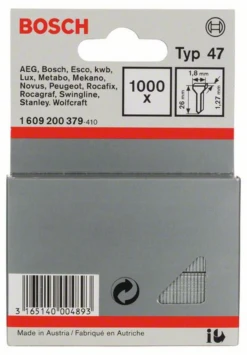 Bosch Tackernagel Typ 47 1,8 X 1,27 X 26 Mm 1000er-Pack 1609200379