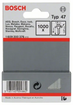 Bosch Tackernagel Typ 47 1,8 X 1,27 X 16 Mm 1000er-Pack 1609200376