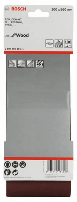 Bosch Schleifband-Set X440 Best For Wood And Paint 3-teilig 100 X 560 Mm 100 2608606116