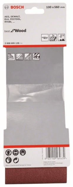 Bosch Schleifband-Set X440 Best For Wood And Paint 3-teilig 100 X 560 Mm 60,80,100 2608606128