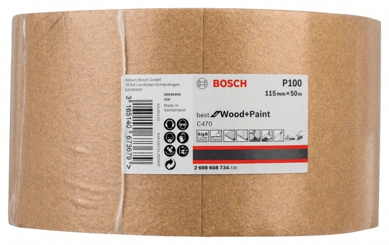Bosch Schleifrolle C470 Best For Wood And Paint Papierschleifrolle 115 Mm X 50 M 100 2608608734 2 Bosch Schleifrolle C470 Best For Wood And Paint Papierschleifrolle 115 Mm X 50 M 100 2608608734 – Bild 2