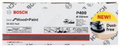 Bosch Schleifblatt M480 Net Best For Wood And Paint 150 Mm 400 50er-Pack 2608621179