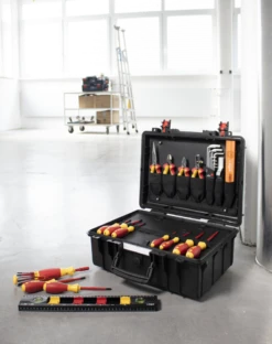Wiha Werkzeugkoffer Basic Set L Electric 34-tlg.(Azubikoffer) - 44505 -Feintool Verkaufe Im 930070401 Werkzeugkoffer L Ausbildungskoffer 01