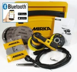 MIRKA Sauger 1025 L + Deros 5650 CV Excenter Im Case + Abranet + Handblock -Feintool Verkaufe MIRKA KIT1602WOMSG 002