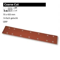 MIRKA COARSE CUT 70x420mm Schleifstreifen 14L Klett P40-P120