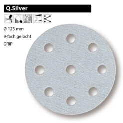 MIRKA Q.SILVER Scheiben 125 Mm Schleifscheiben 9L Klett P80-P400