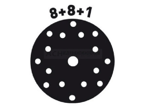 RUPES Klettschleifteller 125 Mm 8+8+1 Löcher Hart 5 Stück Für ER-RH 980.015N/5 2 RUPES Klettschleifteller 125 Mm 8+8+1 Löcher Hart 5 Stück Für ER-RH 980.015N/5 – Bild 2