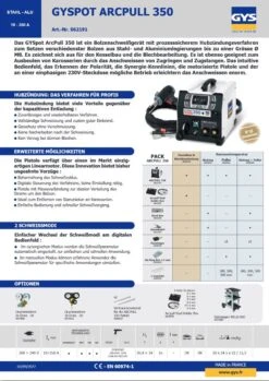 GYS ARC PULL 350 Bolzenschweißgerät - RIVET + PULLER - 064669 -Feintool Verkaufe TM 064669