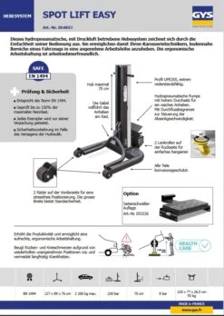 GYS Speedliner Combi 230 E.Pro Ausbeulstation + Spot Lift 2,2 T - D35073 -Feintool Verkaufe TM 064863Un9b9lDnkD3rU