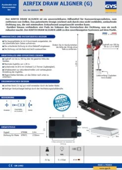 GYS Airfix Draw Aligner Zugturm Karosserie-Zugturm - 080669 -Feintool Verkaufe TM 080669ZEqyJ0lFml3ij