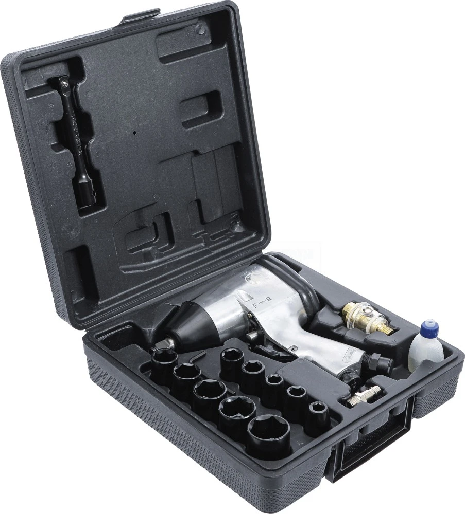 BGS DIY Druckluft-Schlagschrauber Mit Werkzeugsatz | 12,5 Mm (1/2") | 312 Nm | 16-tlg. – 3211 3 BGS DIY Druckluft-Schlagschrauber Mit Werkzeugsatz | 12,5 Mm (1/2") | 312 Nm | 16-tlg. – 3211 – Bild 3