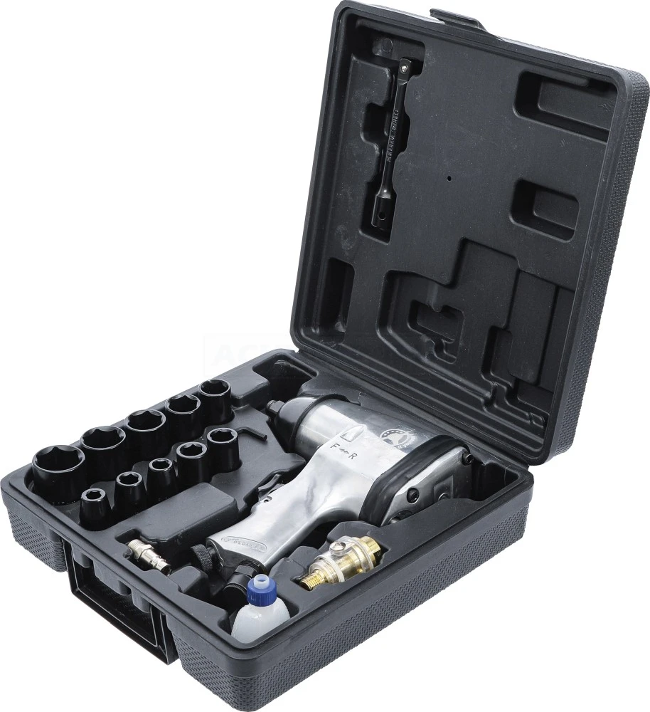 BGS DIY Druckluft-Schlagschrauber Mit Werkzeugsatz | 12,5 Mm (1/2") | 312 Nm | 16-tlg. – 3211 4 BGS DIY Druckluft-Schlagschrauber Mit Werkzeugsatz | 12,5 Mm (1/2") | 312 Nm | 16-tlg. – 3211 – Bild 4