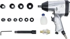 BGS DIY Druckluft-Schlagschrauber Mit Werkzeugsatz | 12,5 Mm (1/2") | 312 Nm | 16-tlg. – 3211 16 BGS DIY Druckluft-Schlagschrauber Mit Werkzeugsatz | 12,5 Mm (1/2") | 312 Nm | 16-tlg. – 3211 -Feintool Verkaufe bgs 3211 007