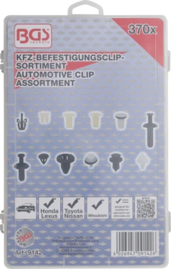 BGS Kfz-Befestigungsclip-Sortiment Für Mitsubishi | 370-tlg. – 9142 -Feintool Verkaufe bgs 9142 005