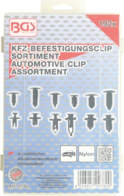 BGS Kfz-Befestigungsclip-Sortiment | Universal | 192-tlg. – 9780 -Feintool Verkaufe bgs 9780 003