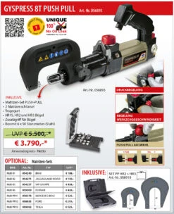 GYS GYSPRESS 8T Push Pull D56893 Nietgerät Mit Druckregelung