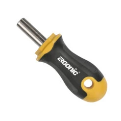 FELO Schraubenzieher Schraubendreher Kurz Ergonic Stubby Bithalter