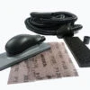MIRKA Schleifklotz Set 70x198mm Handschleifer Absaugung Abranet Absaugschlauch