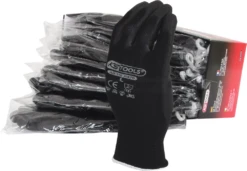 KS Tools Mikro-Feinstrickhandschuhe-schwarz, 9, 12 Paar - 310.0470