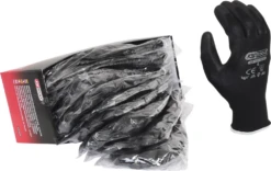 KS Tools Mikro-Feinstrickhandschuhe-schwarz, 9, 12 Paar - 310.0470 -Feintool Verkaufe kstools 310 0470 005