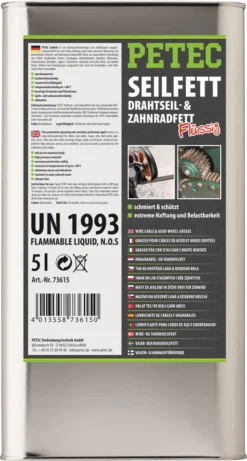 PETEC Seilfett Kanister 5L - 73615