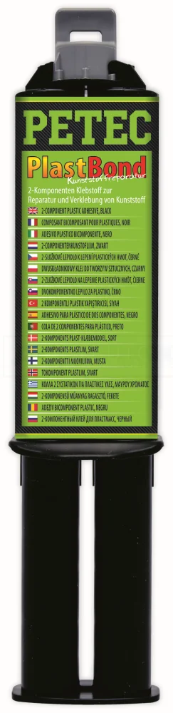 PETEC PlastBond Kunststoffreparatur Schwarz 24ml - 98325
