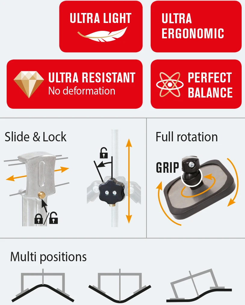 GYS Premium Zugbrücke Zugtraverse 0,67m Mit Füßen 059306 2kg 3 GYS Premium Zugbrücke Zugtraverse 0,67m Mit Füßen 059306 2kg – Bild 3